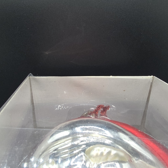 VTG Department 56 Mercury Glass 9" Santa Face Ornament With Box & Tags - Picture 16 of 16